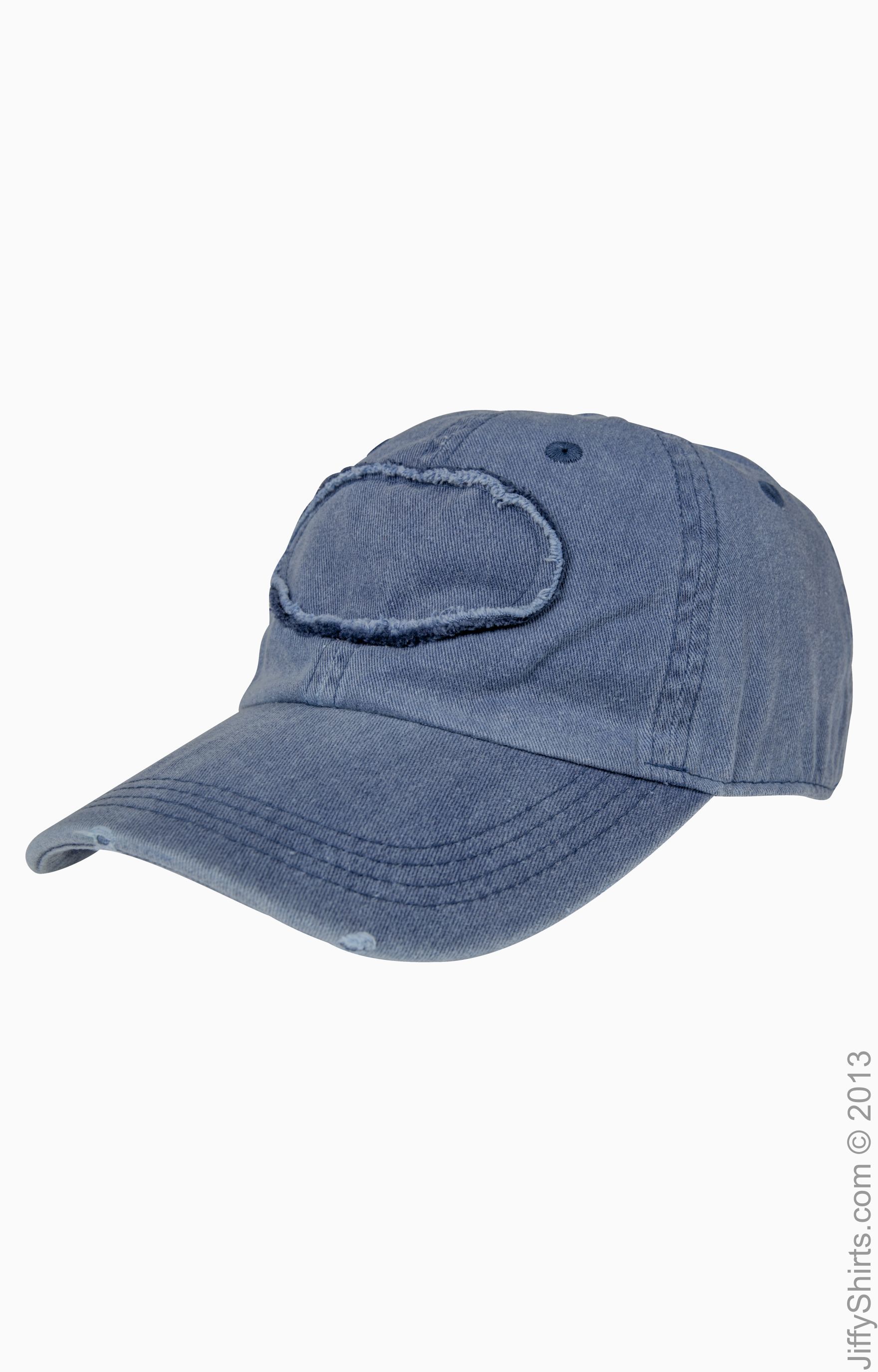 Authentic Pigment Pigment Dyed Raw Edge Patch Baseball Cap